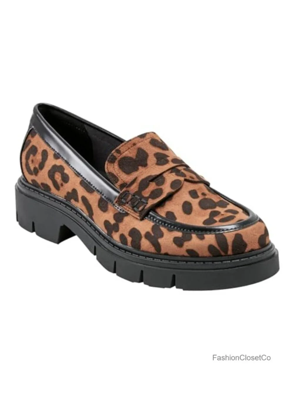 Marc Fisher Women's Leather Loafers Slip-On Wedge Heel Shoes